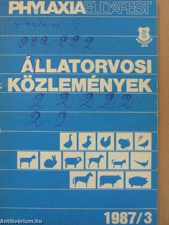 Állatorvosi közlemények 1987/3.