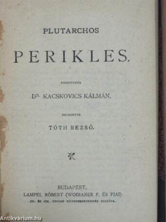 Perikles/Demosthenes philippikái