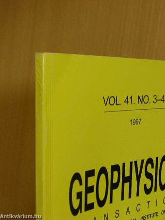 Geophysical Transactions Vol. 41. No. 3-4.