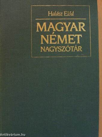 Magyar-német nagyszótár I. (töredék)