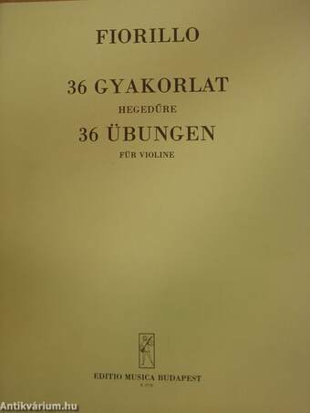 36 gyakorlat hegedűre