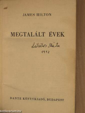 Megtalált évek