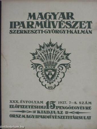 Magyar Iparművészet 1927/7-8.