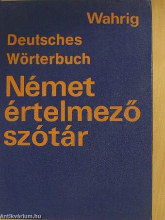 Német értelmező szótár/Deutsches Wörterbuch