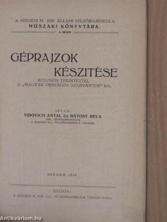 Géprajzok készitése