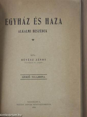 Egyház és haza