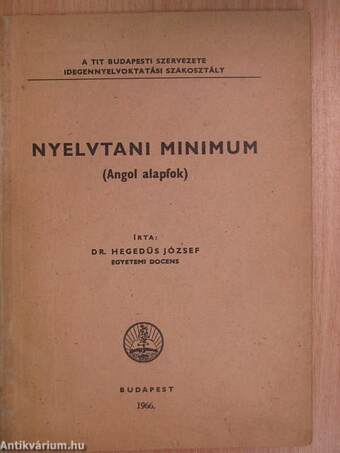 Nyelvtani minimum