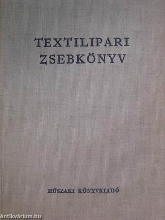 Textilipari zsebkönyv