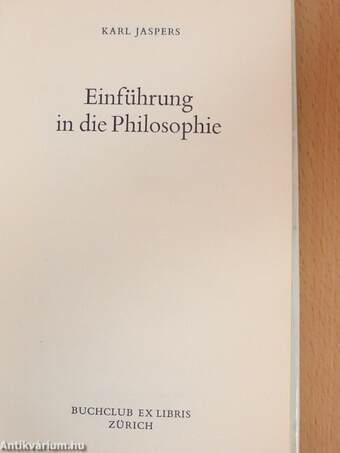 Einführung in die Philosophie