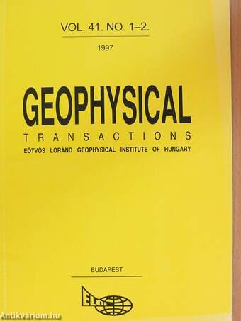 Geophysical Transactions Vol. 41. No. 1-2.
