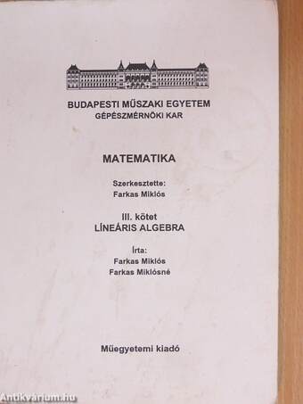 Matematika III.