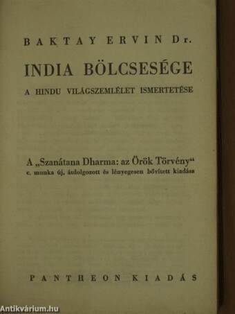 India bölcsesége