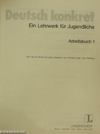 Deutsch konkret 1. - Arbeitsbuch