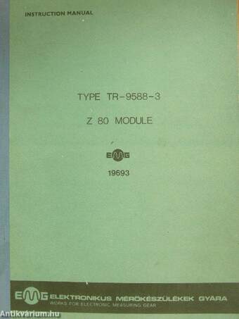 Type TR-9588-3 Z 80 Module