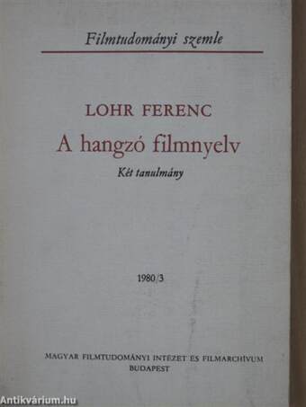 A hangzó filmnyelv