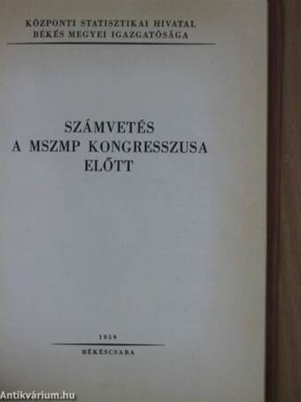 Számvetés az MSZMP kongresszusa előtt