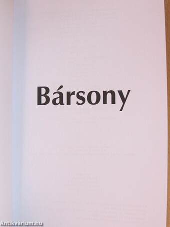 Bársony