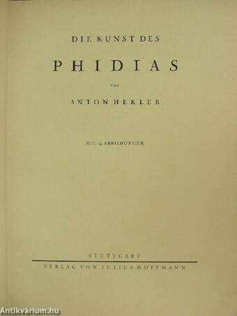 Die Kunst des Phidias
