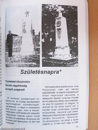 Vecsési kalendárium 1994