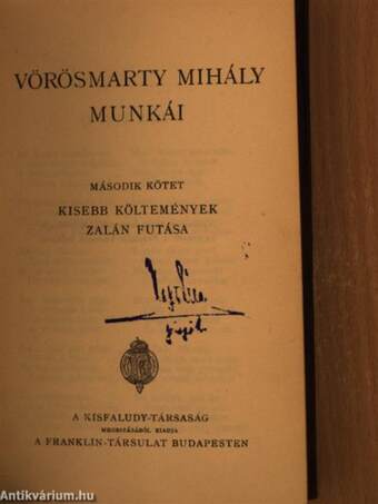 Vörösmarty Mihály munkái II.