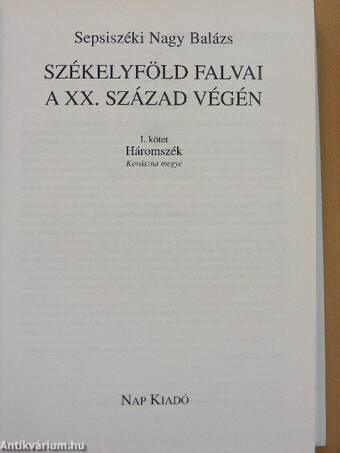 Székelyföld falvai a huszadik század végén I.