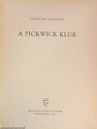 A Pickwick Klub