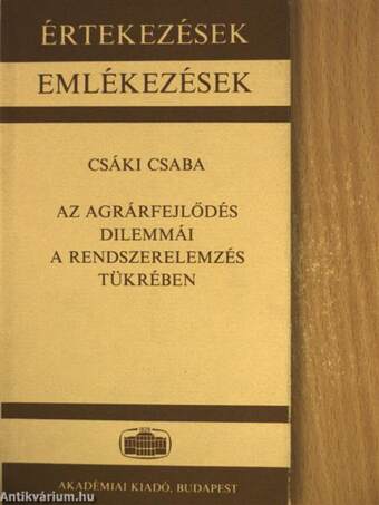 Az agrárfejlődés dilemmái a rendszerelemzés tükrében