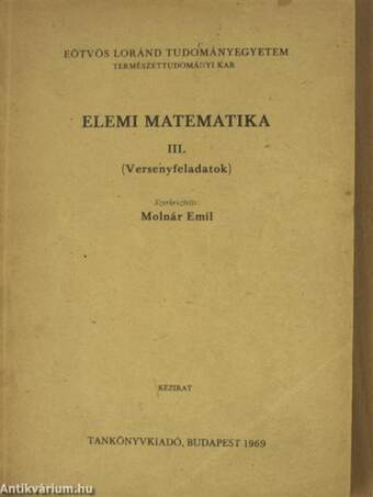 Elemi matematika III.