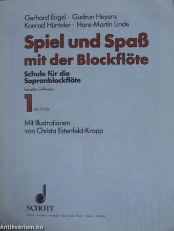 Spiel und Spaß mit der Blockflöte 1.