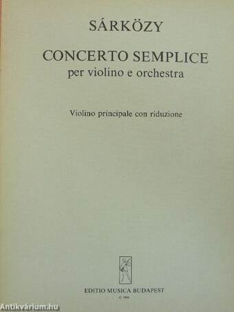 Concerto Semplice per Violino e Orchestra