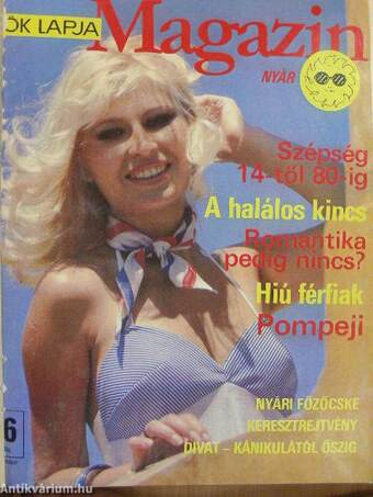 Nők Lapja Magazin 1977., 1978., 1980., 1983., 1986-1988./Ország-világ nyári magazin 1987. június (vegyes számok ) (14 db)