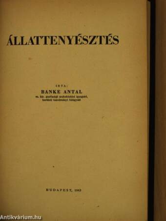 Állattenyésztés