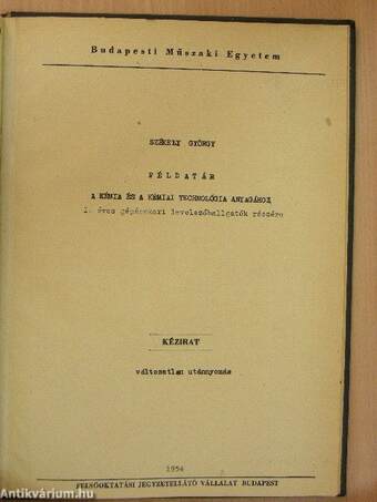 Általános kémia/Összefoglaló áttekintés a legfontosabb elemekről és vegyületekről/Kémiai technológia/Módszertani utmutató/Példatár a kémia és a kémiai technológia anyagához