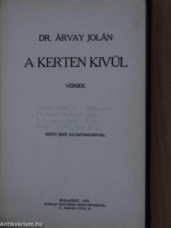 A kerten kivül