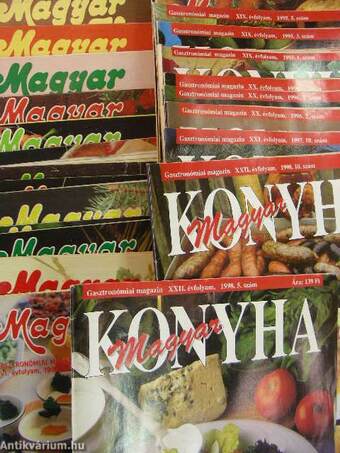 Magyar Konyha 1979-1980., 1982., 1985., 1987-1989., 1991-1993., 1995-1998. (vegyes számok) (25 darab)