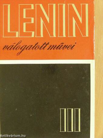 Lenin válogatott művei III. (töredék)