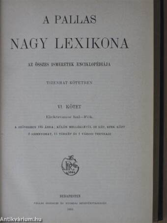A Pallas Nagy Lexikona VI. (töredék)