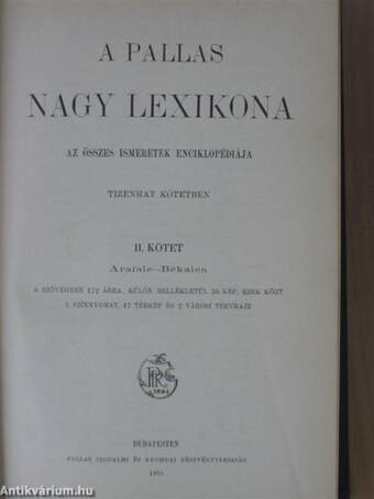 A Pallas Nagy Lexikona II. (töredék)