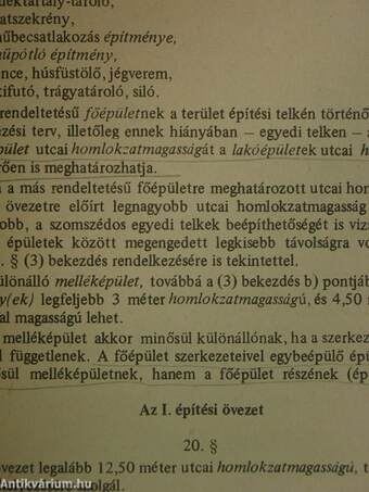 Az Országos Építésügyi Szabályzat és a Budapesti Városrendezési Szabályzat együttes alkalmazásának kézikönyve