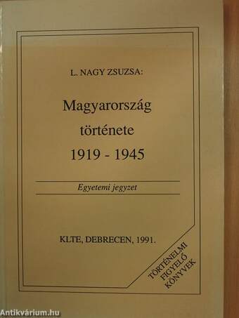 Magyarország története 1919-1945