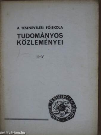A Testnevelési Főiskola tudományos közleményei 1973/III-IV.