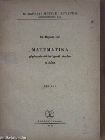 Matematika II.