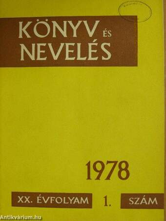 Könyv és Nevelés 1978/1-6.