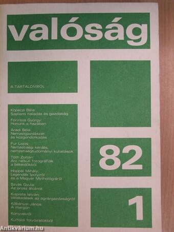 Valóság 1982. (nem teljes évfolyam)