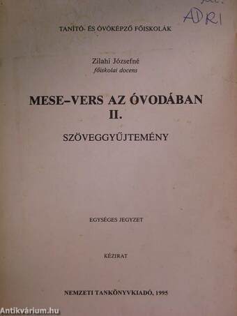 Mese-vers az óvodában II.