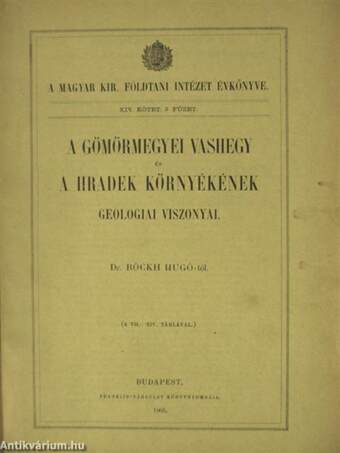 A Gömörmegyei Vashegy és a Hradek környékének geologiai viszonyai