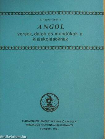 Angol versek, dalok és mondókák a kisiskolásoknak