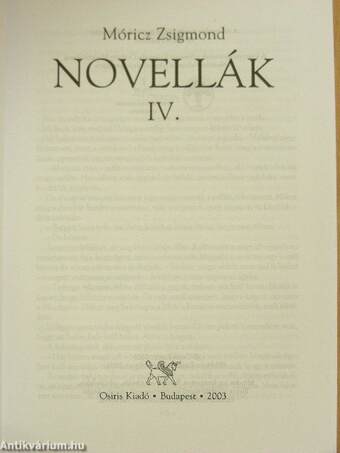 Novellák IV.