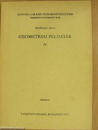 Geometriai példatár IV.