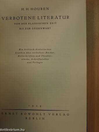 Verbotene Literatur von der Klassischen zeit bis zur Gegenwart